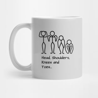 Stickman / Head, shoulders, knees and toes... Mug